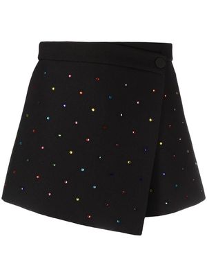 MSGM crystal-embellished detail shorts - Black