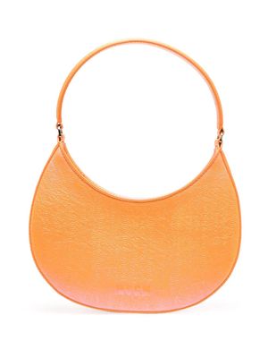 MSGM curved faux-leather shoulder bag - Orange