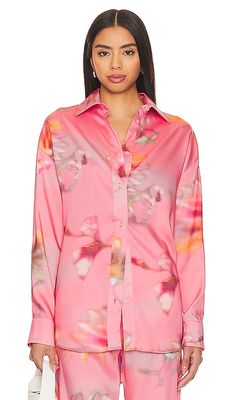 MSGM Desert Flowers Top in Pink