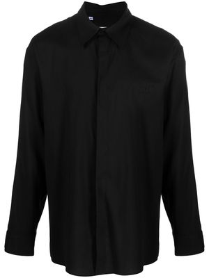 MSGM detachable-collar classic shirt - Black