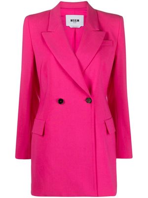 MSGM double-breasted tailored blazer - Pink