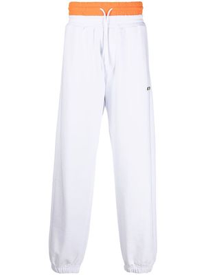 MSGM double waistband track pants - White