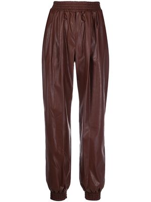 MSGM elasticated waistband trousers - Red