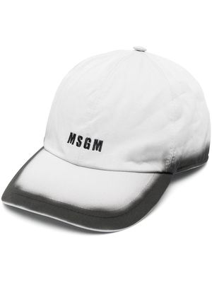 MSGM embroidered-logo baseball cap - Grey