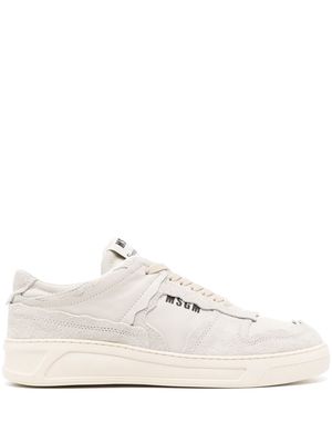 MSGM Fantastic Green leather sneakers - Neutrals