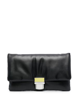 MSGM faux-leather clutch bag - Black
