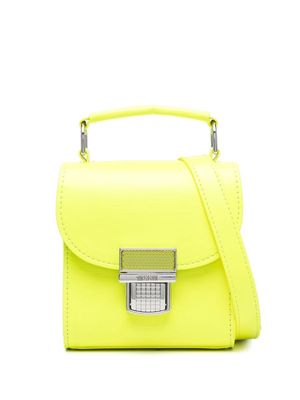 MSGM faux-leather crossbody bag - Yellow