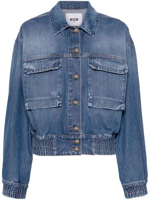 MSGM flap-pockets denim jacket - Blue