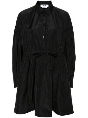 MSGM flared mini shirtdress - Black