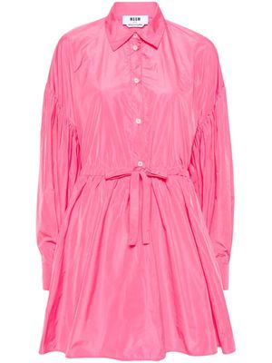 MSGM flared mini shirtdress - Pink