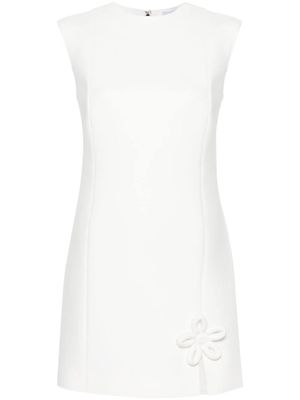 MSGM floral-appliqué dress - White
