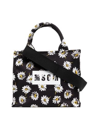 MSGM floral-print tote bag - Black