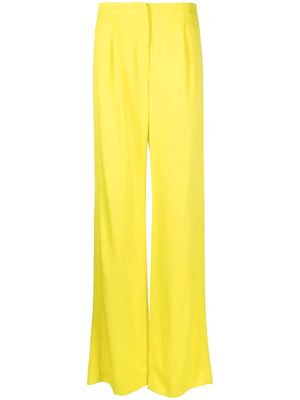 MSGM full-length straight-leg trousers - Yellow