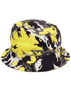MSGM graphic-print bucket hat - Black