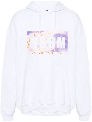 MSGM graphic-print cotton sweatshirt - White