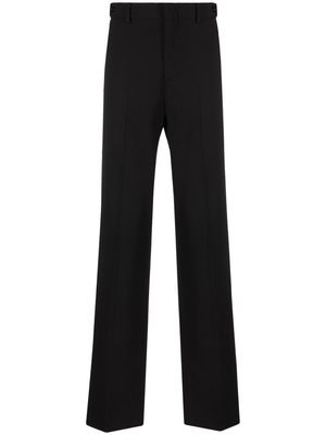 MSGM high-waist straight-leg trousers - Black