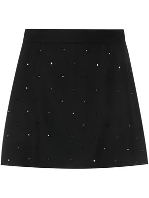 MSGM high-waist studded skirt-shorts - Black