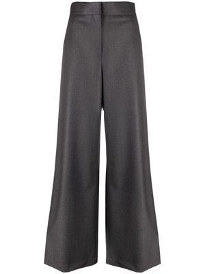 MSGM high-waist wide-leg trousers - Grey