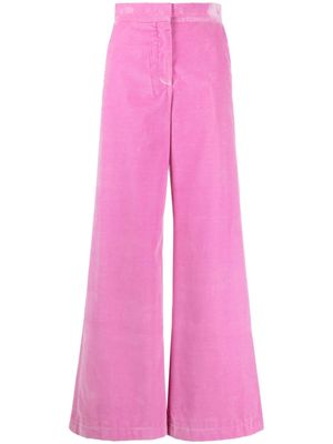 MSGM high-waisted flared trousers - Pink