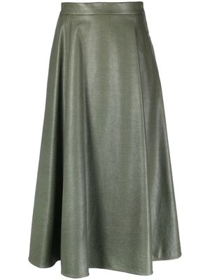 MSGM high-waisted midi skirt - Green
