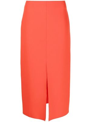 MSGM high-waisted pencil skirt - Orange