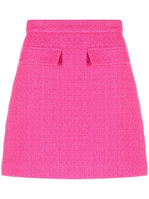 MSGM high-waisted tweed skirt - Pink