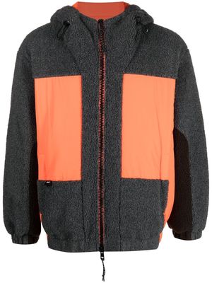 MSGM hooded panelled jacket - Grey