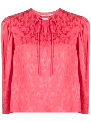 MSGM keyhole-neck blouse - Pink
