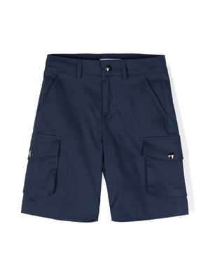 MSGM Kids cargo-pocket bermuda shorts - Blue