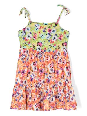MSGM Kids floral-print sleeveless dress - Green