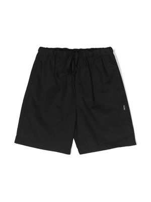 MSGM Kids knee-length poplin cotton shorts - Black