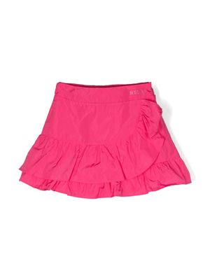 MSGM Kids ruffled-trim short skirt - Pink