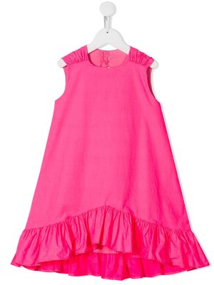MSGM Kids sleeveless ruffle trimmed dress - Pink