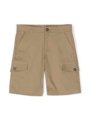MSGM Kids slim-cut cargo shorts - Brown