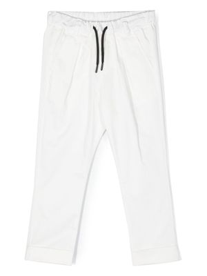 MSGM Kids stretch-cotton casual trousers - White