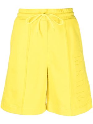 MSGM knee-length track shorts - Yellow
