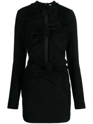 MSGM knot-detail cut-out minidress - Black