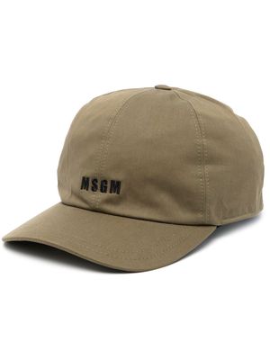 MSGM logo-embroidered baseball cap - Green