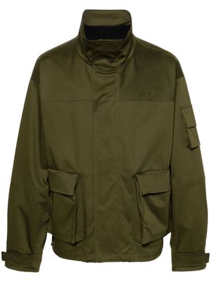 MSGM logo-embroidered cargo jacket - Green