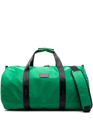 MSGM logo-patch holdall bag - Green