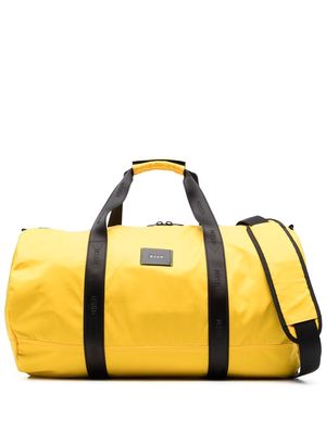 MSGM logo-patch holdall bag - Yellow