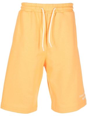 MSGM logo-print jersey track pants - Orange