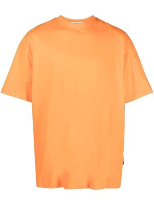 MSGM logo-tag cotton T-shirt - Orange