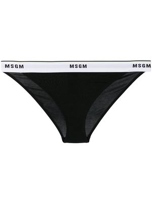MSGM logo-trimmed briefs - Black