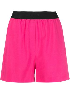 MSGM logo-waistband shorts - Pink