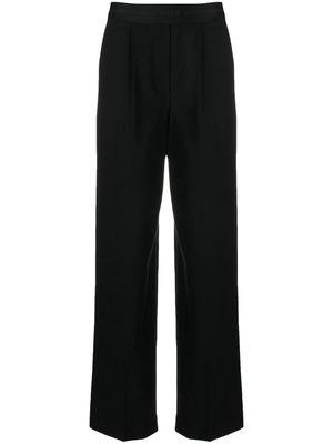 MSGM logo-waistband tailored trousers - Black