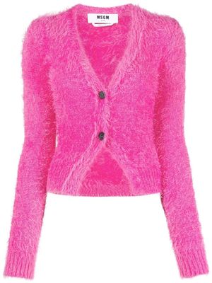 MSGM long-sleeve button-fastening cardigan - Pink