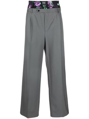 MSGM long straight-leg trousers - Grey