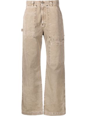 MSGM mid-rise flared jeans - Neutrals