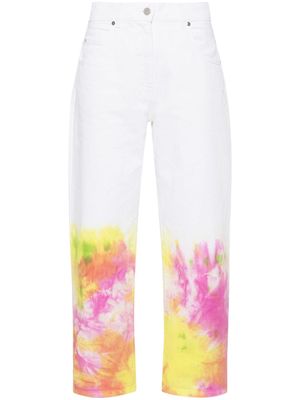 MSGM mid-rise tapered jeans - White